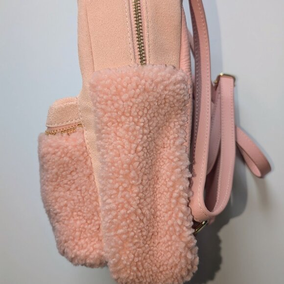 UGG Mini Dannie Backpack Pink Leather, Suede & Sheepskin New!